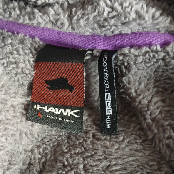 Tony Hawk Gray and Purple Fleece Jacket - Picture 2 of 15